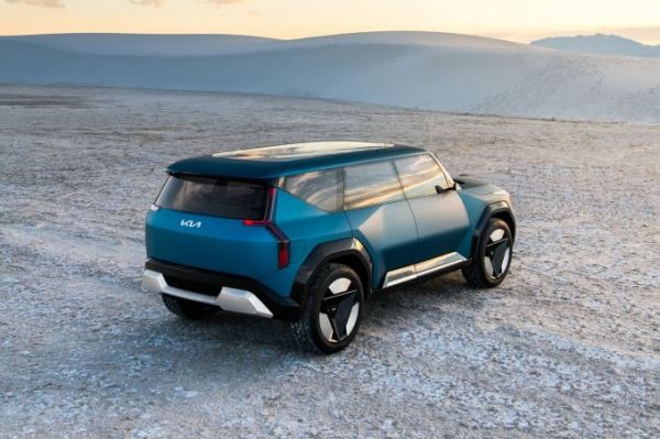 Электрокросс Kia Concept EV9 представили в Лос-Анджелисе