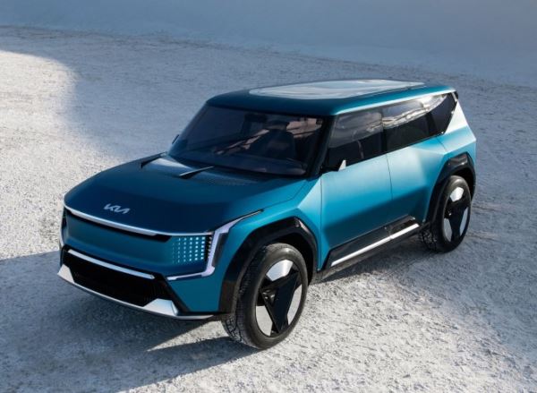 Электрокросс Kia Concept EV9 представили в Лос-Анджелисе