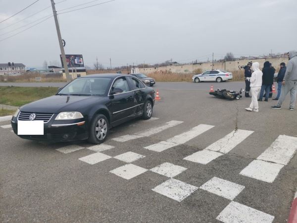 Женщина – байкер пострадала в аварии в Невинномысске